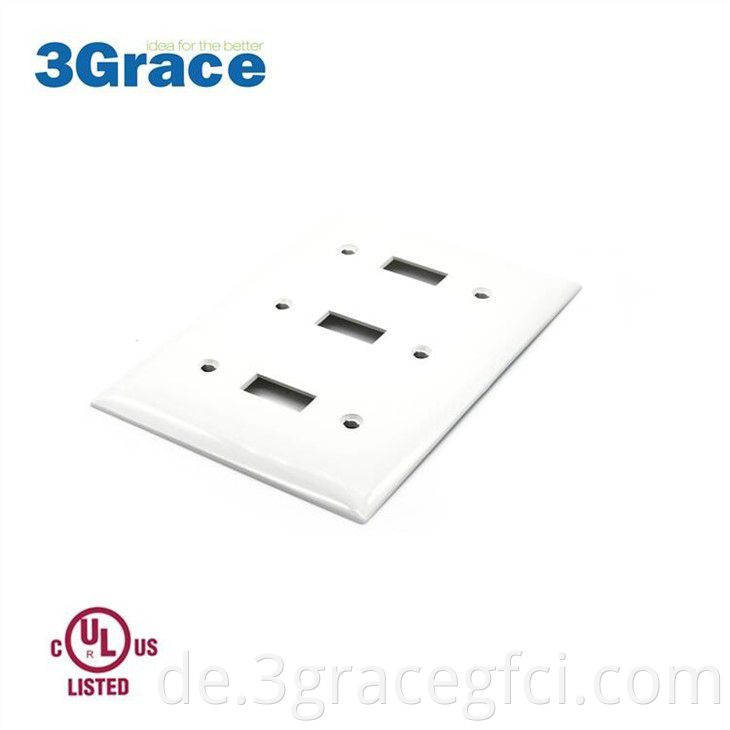 3 Gang Switch Cover Plate Ivory3